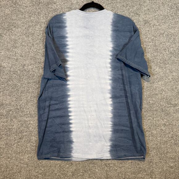 Playboy Shirt Mens Large Blue Tie Dye Center Logo Bunny Casual Tshirt Retro - Picture 9 of 10